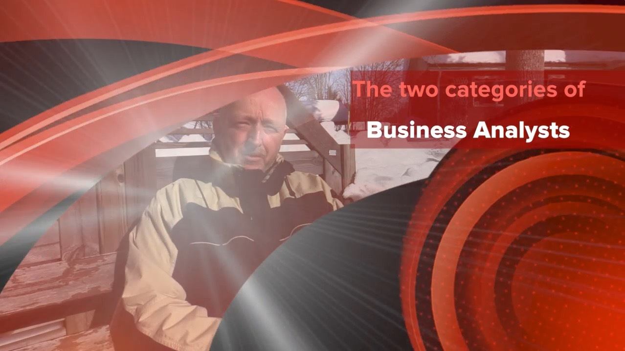 Beskrivning för "The Two Categories of a Business Analyst (BV2)"
